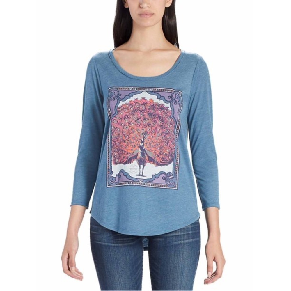 Lucky Brand Peacock 3/4 Tee
